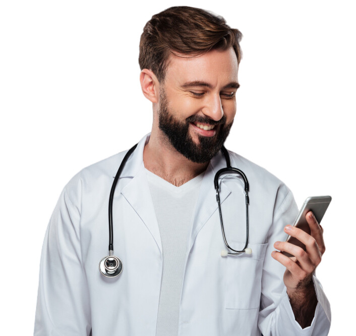 Ilustração de uma pessoa entrando em contato